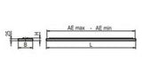 RIDI LED-Pendelleuchte 2LEDs 4000K Konv F-LINE-RT2X145/30ND-SM-SET 7947lm R=mt