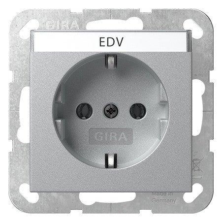 GIRA Steckdose 1f alu UP IP20 BSF System 55 445726