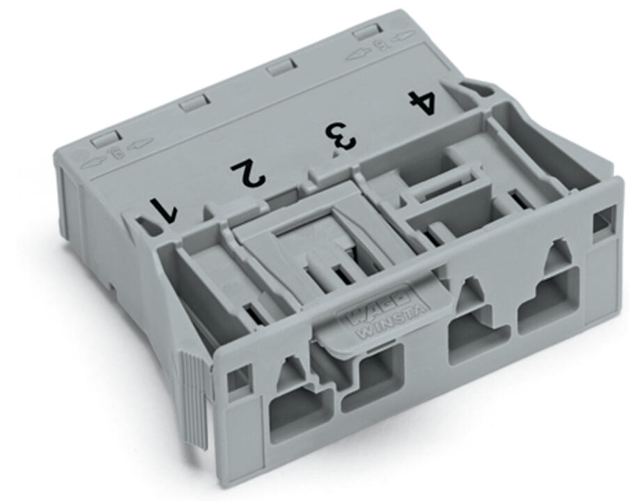 WAGO Gerätestecker 4p ger Snap/schraub Serie 770 770-754/064-000 Federzug 400V