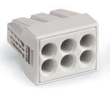 WAGO Steckklemme 6f 550V 24A 0,75-2,5qmm 773-496 lgr f.Massivleit