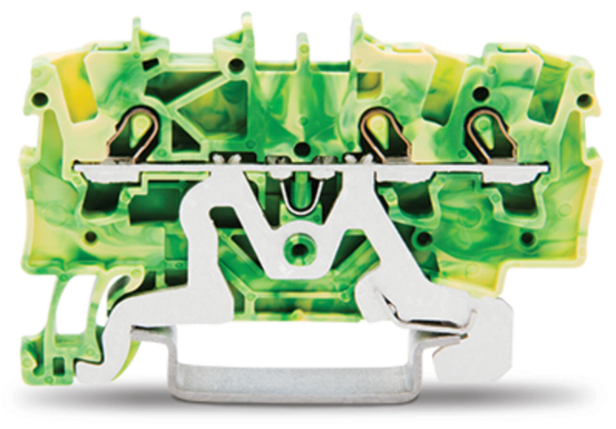 WAGO Schutzleiter-Reihenklemme gn/ge Serie 2001 2001-1307 0,25-2,5qmm 1Etage
