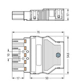 WAGO Steckverbinder Gebäude Stecker 5p Serie 770 770-135 Federzug 400V 25A