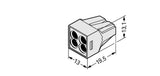 WAGO Steckklemme 4f 550V 24A 0,75-2,5qmm 773-494 lgr f.Massivleit