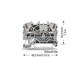 WAGO Reihenklemme 1Etage 2kl gr 24A TS35 Serie 2002 2002-1201