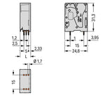 WAGO Printklemme 1f 1re sw RM=10 2636-3101/000-004 Federzug/Löt