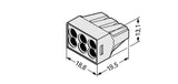 WAGO Steckklemme 6f 550V 24A 0,75-2,5qmm 773-496 lgr f.Massivleit