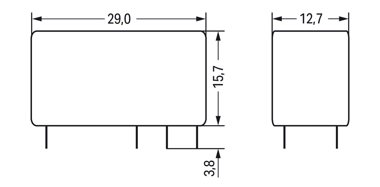 WAGO Schaltrelais 2W IP40 12,7x15,7x29mm Serie 788 788-160 LP
