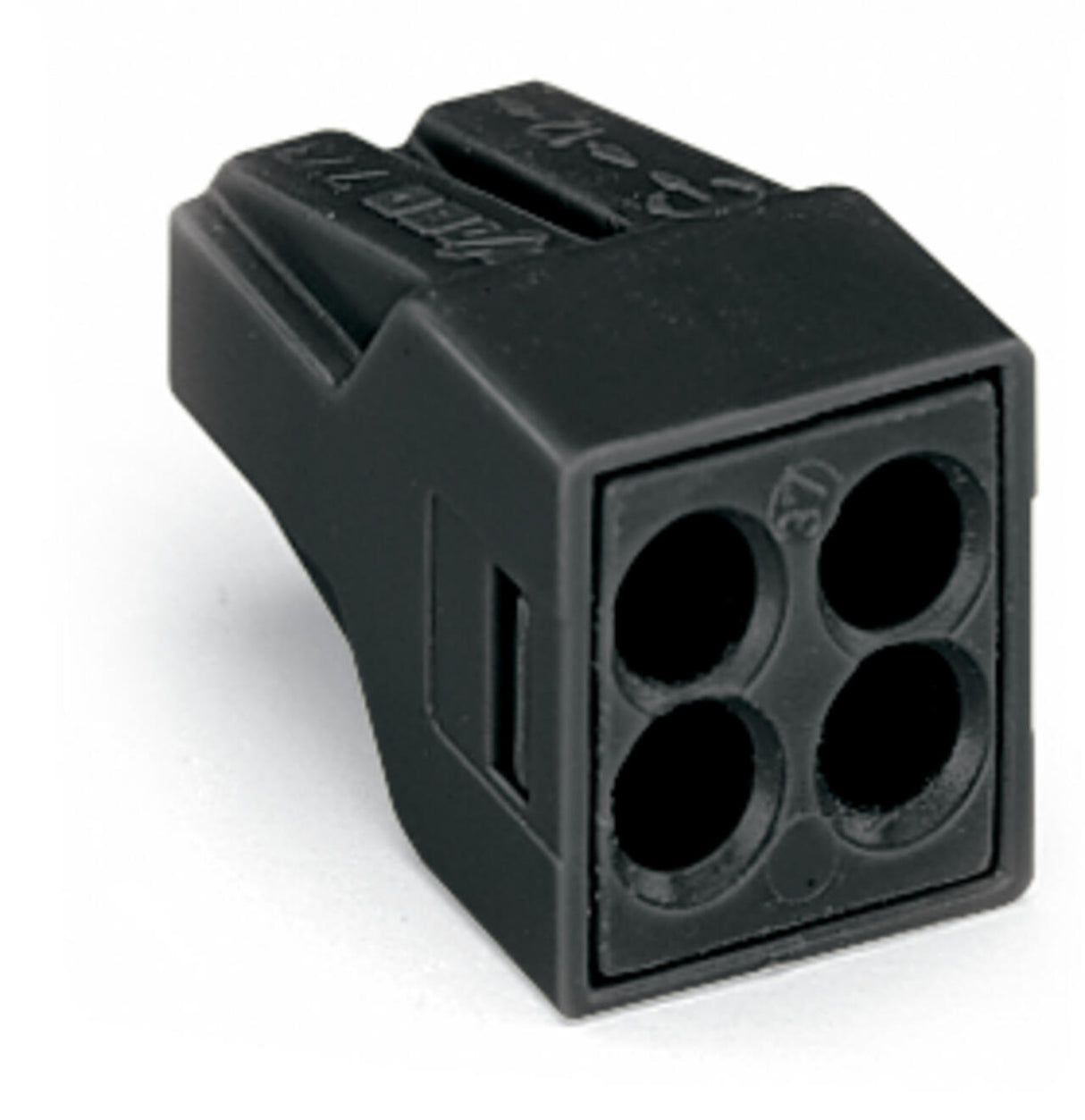 WAGO Steckklemme 4f 400V 24A 0,75-2,5qmm 773-514 sw f.Massivleit