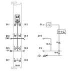 WAGO Digital I/O-Modul DC 24V 8Eing 24V 750-430/040-000 Federzug