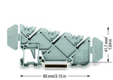 WAGO Sammelschienenträger 3p 140A 27mm Serie 812 812-140