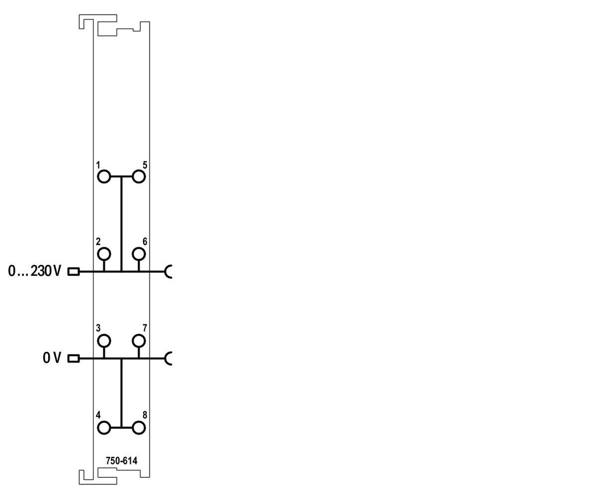 WAGO Einspeise-/Segmentmodul UC 750-614/040-000