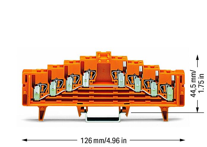 WAGO Reihenklemme 0,08-1,5qmm 4Etagen or Serie 727 727-226 4kl 18A TS35