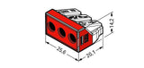 WAGO Steckklemme 3f 400V 41A 2,5-6qmm rt 773-173 f.Massivleit
