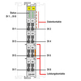 WAGO Digital I/O-Modul DC 18-31,2V 8Eing Serie 750 750-430 Federzug