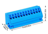 WAGO Sammelschienenklemme 96A 4qmm B75mm Serie 812 812-104 3/10mm Flachschiene