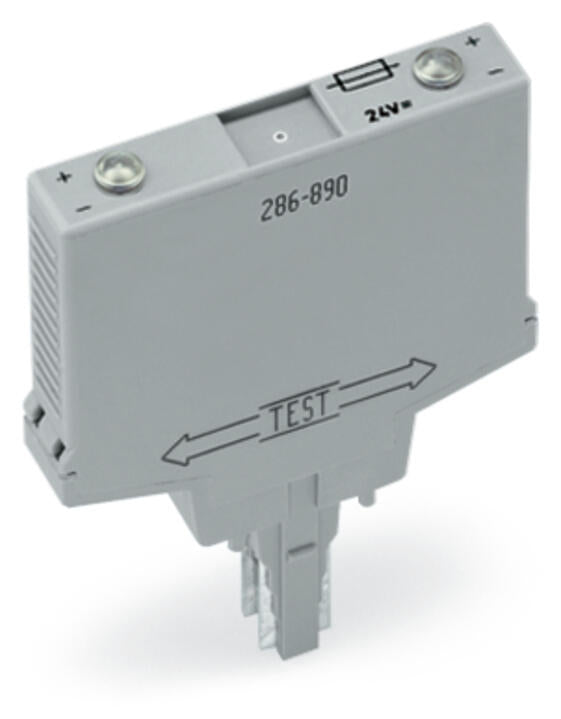 WAGO Sicherungs-Reihenklemme steckb LED Serie 286 286-890 G-Sich_5x20mm 24VAC