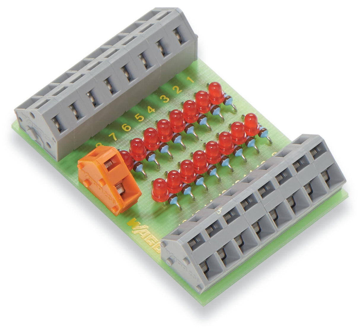 WAGO Bedienteil LED Aufb 47x31,5x65,5mm Serie 289 289-201