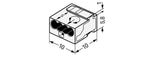 WAGO Steckklemme 4f 100V 6A f.Massivleit Serie 243 243-144