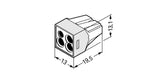 WAGO Steckklemme 4f 400V 24A 0,75-2,5qmm 773-124 lgr f.Massivleit