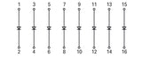 WAGO Bauelement-Reihenklemme 0,08-2,5qmm Serie 289 289-103 mehrf 1Etage 1A