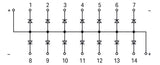 WAGO Bauelement-Reihenklemme 0,08-2,5qmm Serie 289 289-121 gr 1Etage Federzug