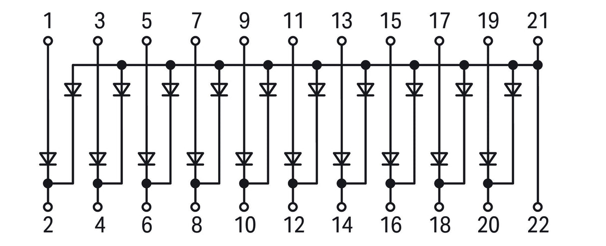 WAGO Zubehör Befehlsgeräte Diodenblock Serie 289 289-151