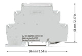 WAGO Schaltrelais 24V/AC 4S IP20 Serie 789 789-552 17,5x55x90mm Federzug