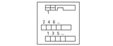 WAGO Übergabemodul 34p 125V 1A Federzug Serie 289 289-506 Flachstecker TS35