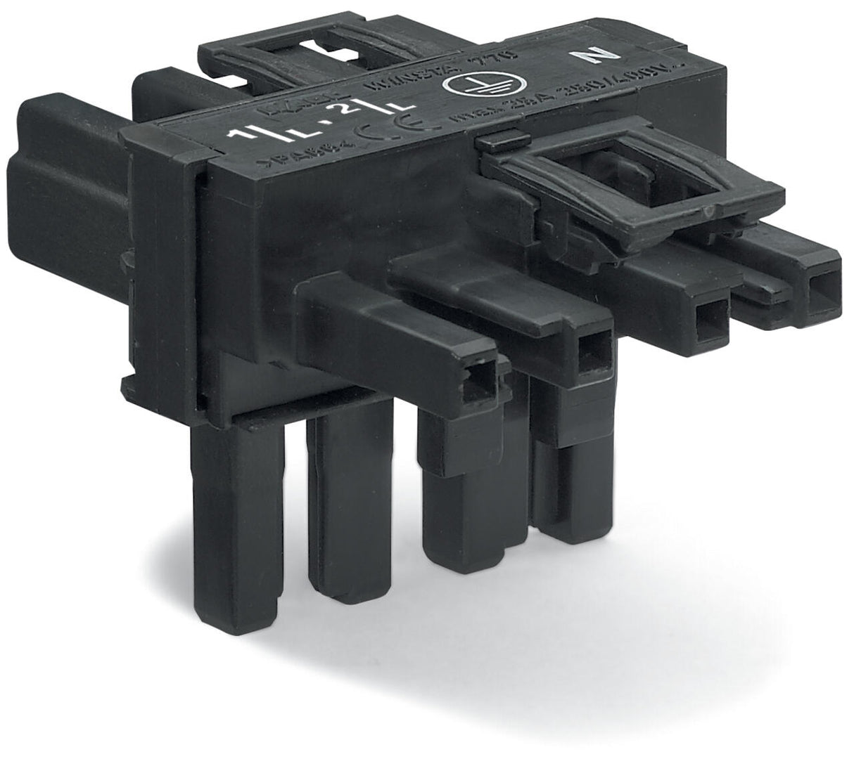 WAGO T-Verteiler PA 4Eing 4p 8Ausg 400V Serie 770 770-626 25A IP20 hfr