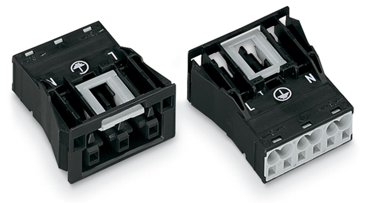 WAGO Gerätebuchse 3p ger Einb/steck 250V Serie 770 770-703/009-000 Federzug 25A