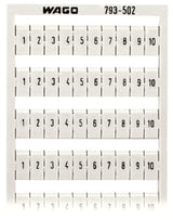 WAGO Klemmenmarkierung hgn RM=5mm 1-10 Serie 793 793-502/000-017 horiz