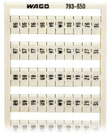WAGO Klemmenmarkierung ws RM=5mm vert Serie 793 793-650 R6/S6/...Z10/SL