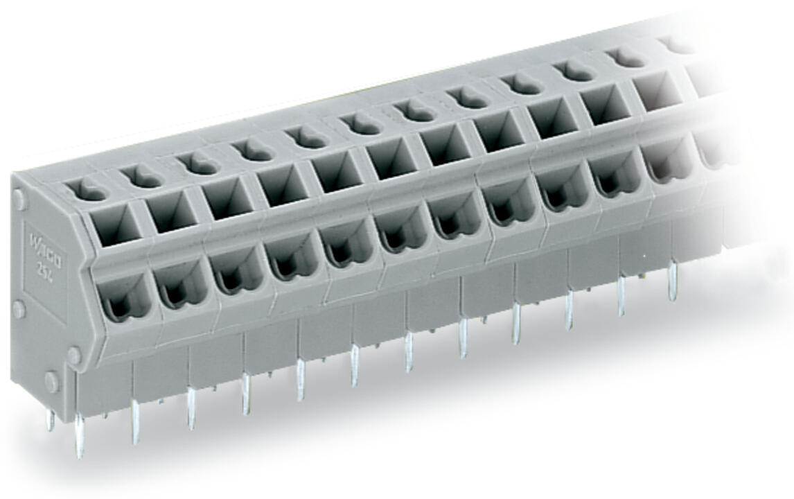WAGO Printklemme 12f 1re gr RM=5,08 Serie 254 254-162 Steckklemm/Löt