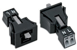 WAGO Gerätestecker 2p ger Snap/schraub Serie 890 890-712 Federzug 250V 16A hfr