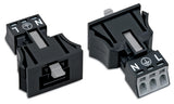 WAGO Gerätestecker 3p ger Snap/schraub Serie 890 890-713 Federzug 250V 16A hfr
