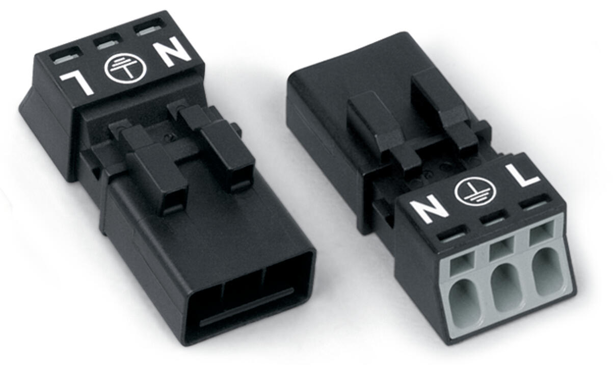 WAGO Steckverbinder Gebäude Stecker 3p Serie 890 890-213 Federzug 250V 16A