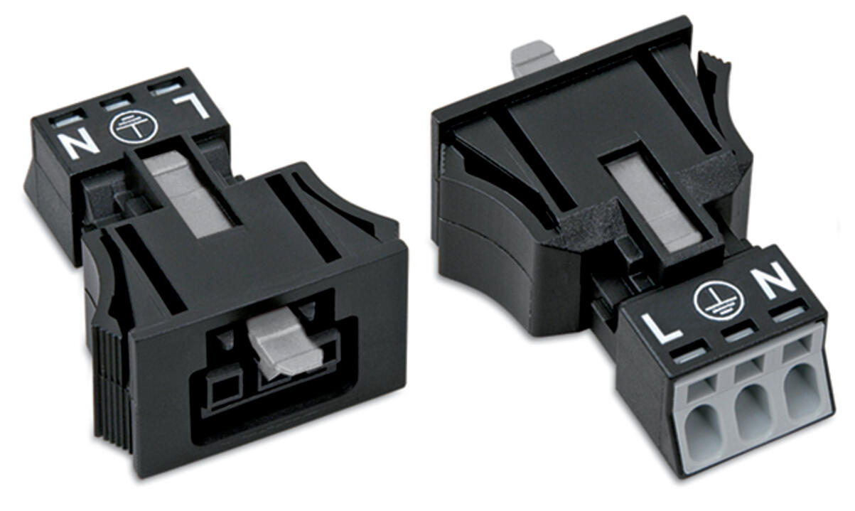 WAGO Gerätebuchse 3p ger Snap/schraub Serie 890 890-703 Federzug 250V 16A hfr