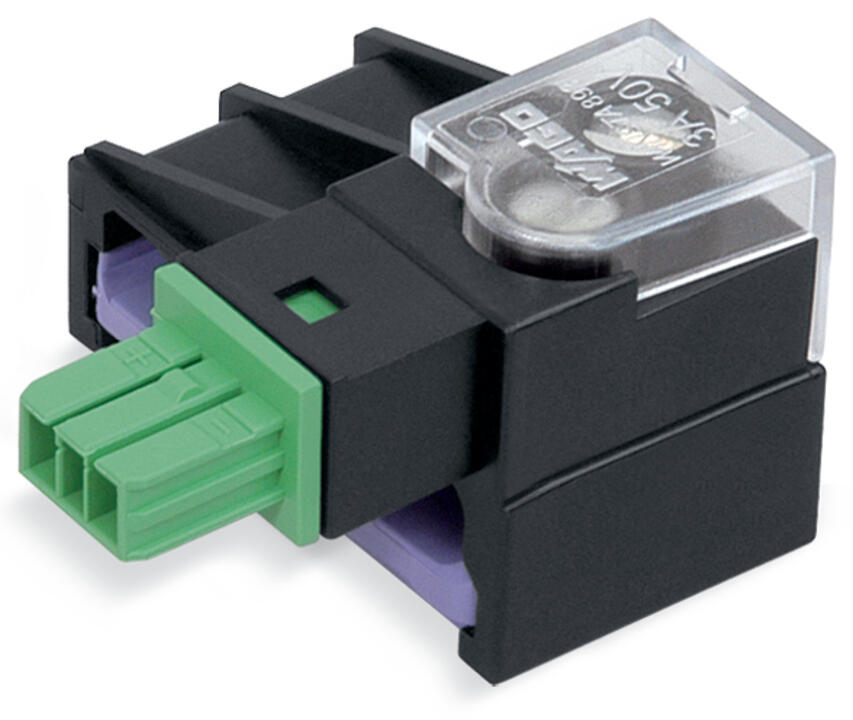 WAGO Flachleitungsadapter 2p 50V 3A sw Serie 893 893-262 Abgriff Schraub