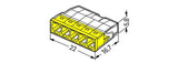 WAGO Steckklemme 5f 450V 24A 0,5-2,5qmm 2273-205/995-020 f.Massivleit