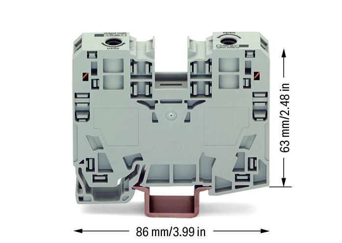 WAGO Reihenklemme 1Etage 2kl gr 125A Serie 285 285-135 TS35