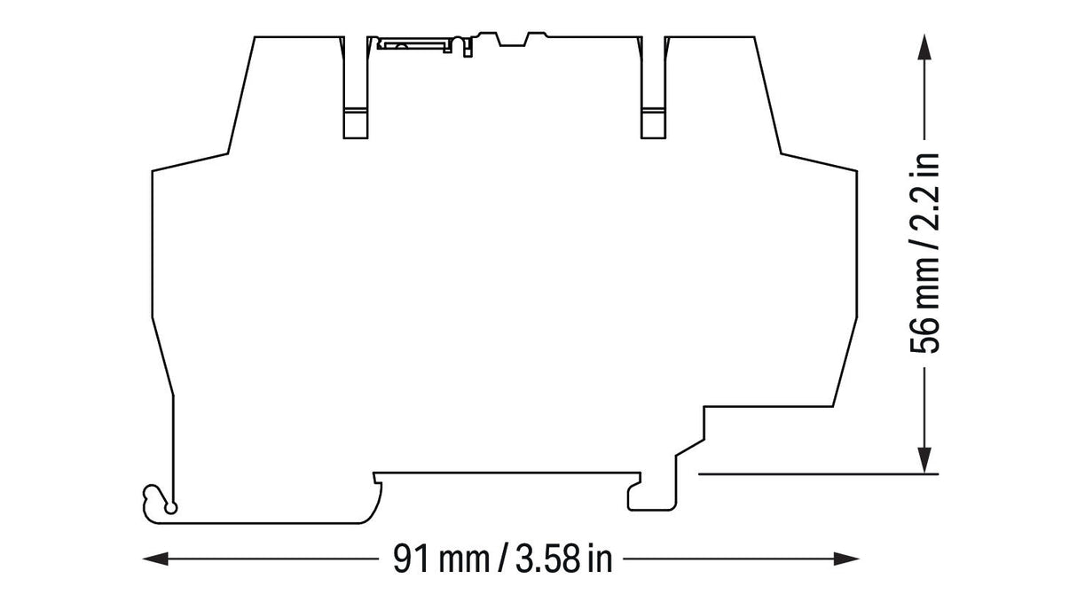 WAGO Schaltrelais 1W IP20 6x56x91mm Serie 859 859-398 Federzug