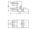 WAGO H-Verteiler PA 5Eing 5p 10Ausg 400V Serie 890 890-982 16A IP20 hfr