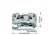 WAGO Reihenklemme 1Etage 2kl gr 41A TS35 Serie 2006 2006-1201
