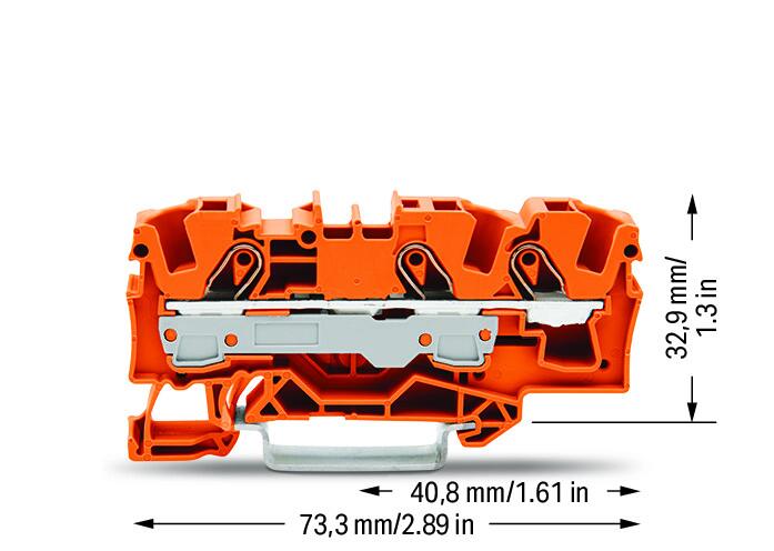 WAGO Reihenklemme 0,5-10qmm 1Etage 3kl Serie 2006 2006-1302 or 41A TS35