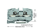 WAGO Reihenklemme 1Etage 2kl gr 76A TS35 Serie 2016 2016-1201/000-053