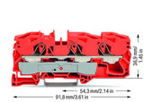 WAGO Reihenklemme 1Etage 3kl or 76A TS35 Serie 2016 2016-1302