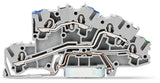 WAGO Installationsklemme 32A 0,25-4qmm Serie 2003 2003-7646 3pot gr Federzug