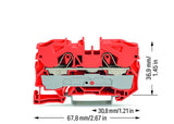 WAGO Reihenklemme 1Etage 2kl or 57A TS35 Serie 2010 2010-1202