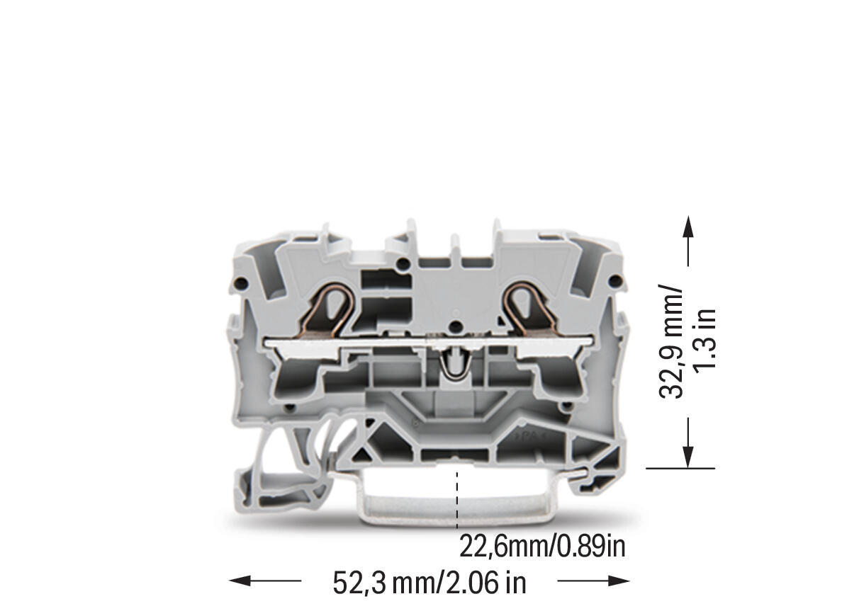 WAGO Reihenklemme 1Etage 2kl gr 32A TS35 Serie 2004 2004-1201