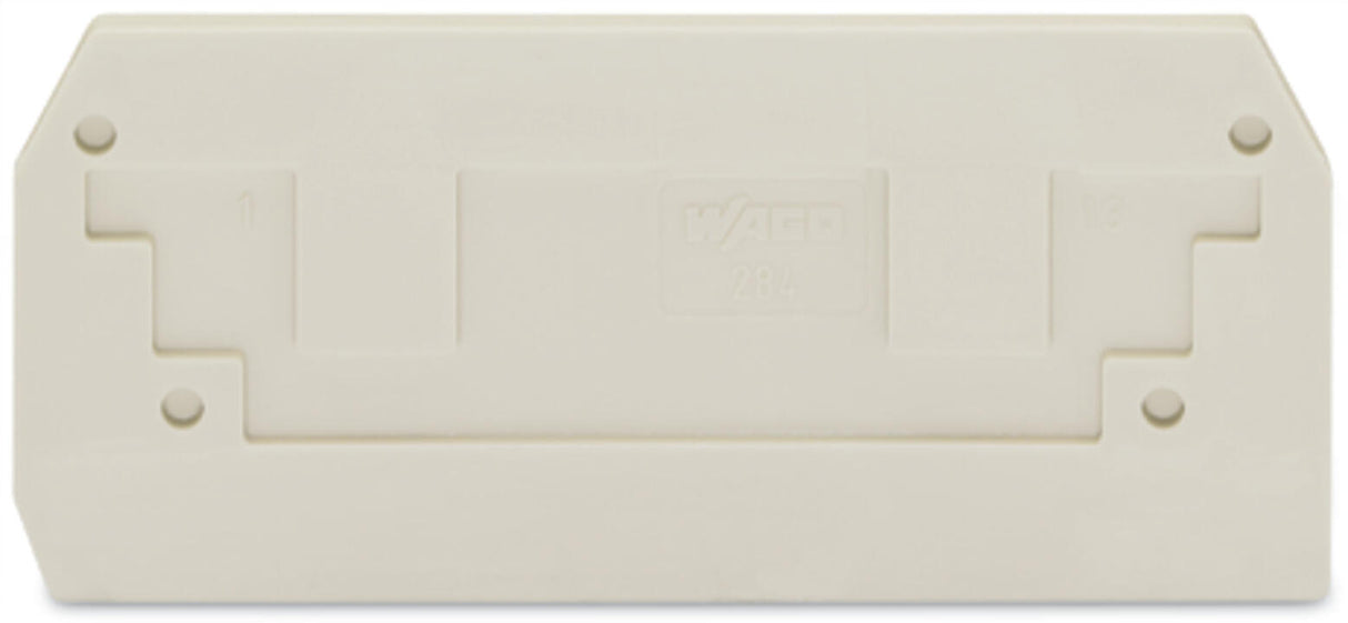 WAGO Abschl/Zwischenplatte rastb lgr Serie 284 284-330